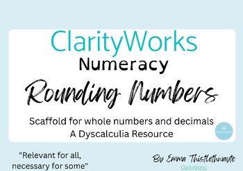 Preview of Rounding Numbers in Math Scaffold - Whole Numbers, Decimals, Fractions