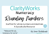 Rounding Numbers in Math Scaffold - Whole Numbers, Decimal