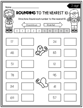 Rounding Numbers to the Nearest 10 and 100 Worksheets | TPT