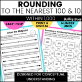 Rounding to Nearest 100 & 10 Within 1,000 on a Number Line