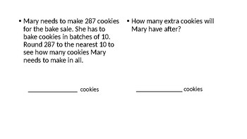 Preview of Rounding (Place Value) Word Problems, Advanced