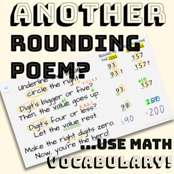 Preview of Rounding Poem — USING VOCABULARY!