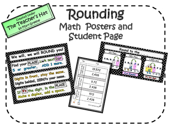 Preview of Rounding Posters & Student Page