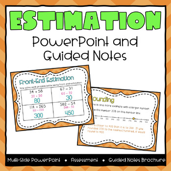 Preview of Rounding Powerpoint & Guided Notes - Third Grade