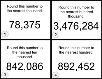 Preview of Rounding Practice Scoot/Write the Room