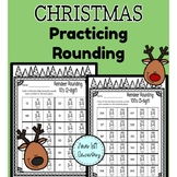 Rounding Practice and Review - Christmas Themed - 2nd/3rd/