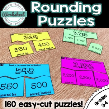 Preview of Rounding Puzzles