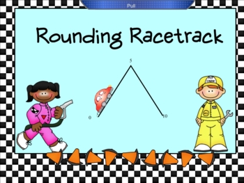 Preview of Rounding Racetrack Smartboard Lesson -Rounding Whole Numbers
