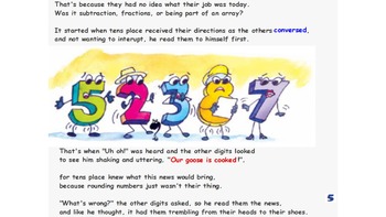 Preview of Rounding Numbers Lit Story: ActivInsp round numbers lesson / activites & links