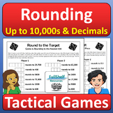 Rounding Review Up to 10,000s and Decimals Fun Dice Games 