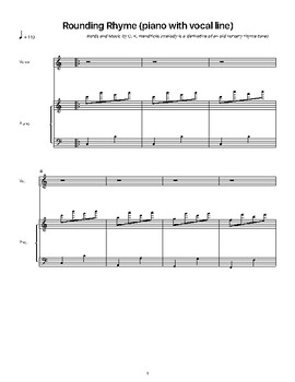 Preview of Rounding Rhyme: Sheet Music