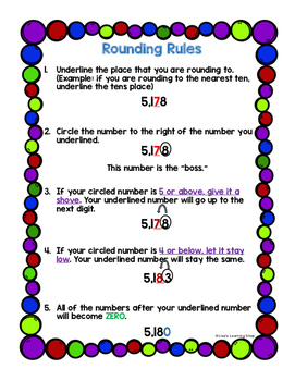 Preview of Rounding Rules Poster
