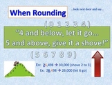 Rounding Rules Poster - Creative Phrase!