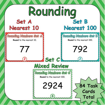 Rounding Task Cards by Little Learners Lighthouse | TpT