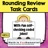 Rounding Review Task Cards with Fun Coded Answer Document