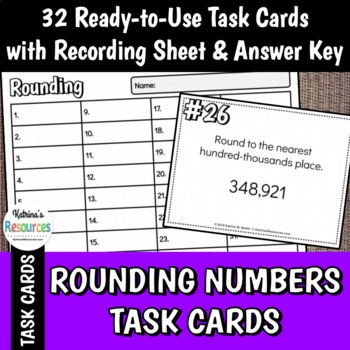 Preview of Rounding Thousandths to Hundred-Thousands Place Task Cards
