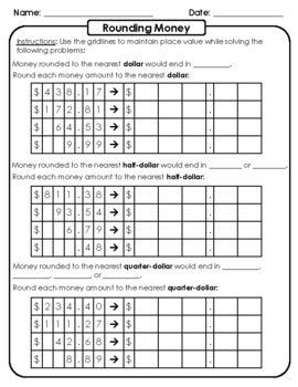 Preview of Rounding Time and Money