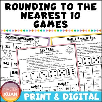 Rounding To The Nearest 10 Games by Master Xuan | TPT