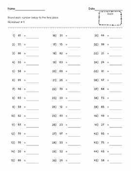 Rounding To The Nearest 10 and 100, Rounding Worksheets 3rd Grade by ...