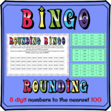 Rounding To The Nearest Hundred With 5 Digit Numbers BINGO