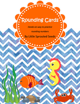 Preview of Rounding Up or Down Cards, Opposite Ocean themed