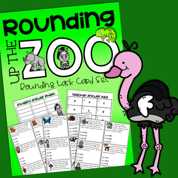 Rounding Up the Zoo Task Cards by Fourth Grade in the Foothills | TpT