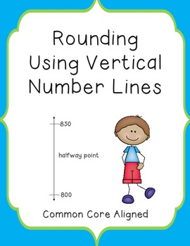 Preview of Rounding Using Vertical Number Lines