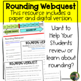 Rounding Webquest | Digital Math Activity for Upper Elementary 