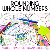 Rounding Whole Numbers 4th Grade Math Doodle Wheel Guided 