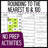 Rounding Whole Numbers Activities, Worksheets - Rounding t