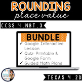 Rounding Whole Numbers Lesson BUNDLE