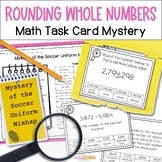 Rounding Whole Numbers Math Task Card Mystery - Activity f