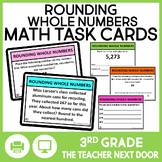 FREE 3rd Grade Rounding Whole Numbers Task Cards - Roundin