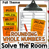 Rounding Whole Numbers - Solve the Room - Fall Math Center