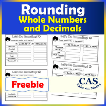 Preview of Rounding Whole Numbers and Decimals Freebie