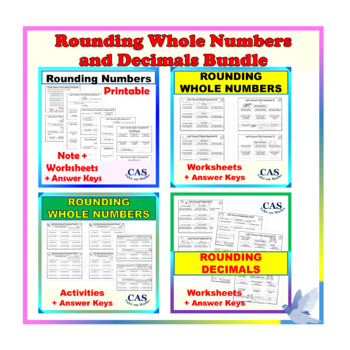 Preview of Rounding Whole Numbers and Decimals Bundle