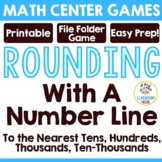 MATH CENTER GAME:  Rounding With a Number Line (Up to Ten-