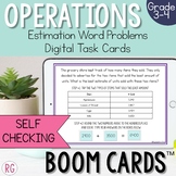 Rounding Word Problems with Addition and Subtraction BOOM Cards