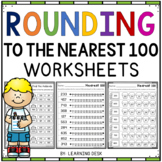 Rounding Numbers Worksheets To The Nearest 100 Second Third Grade