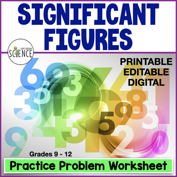 Significant Figures Worksheet or Quiz - Rules of Rounding ...