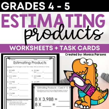 Preview of Rounding and Estimating Multiplication Math Activities