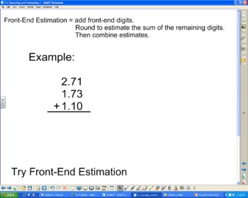 Preview of Rounding and Estimation Strategies smartboard