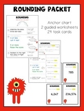 Rounding in the Millions - anchor chart, worksheets, task cards