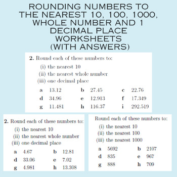 Round decimal numbers with 1 decimal place to the nearest whole number 
