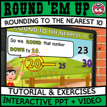 Preview of Rounding numbers to the nearest 10 - Teacher's Version