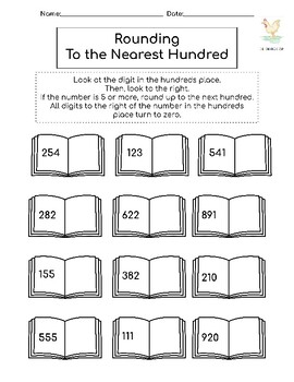 Preview of Rounding numbers to the nearest 10 and 100- with differentiated option