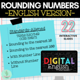 Rounding on a Number Line Interactive Digital Slides