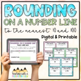 Rounding on a Number Line Math Task Cards
