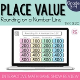 Rounding on a Number Line Place Value Game Show 3rd Grade 