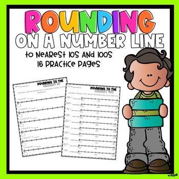 Preview of Rounding on a Number Line to nearest 10s and 100s